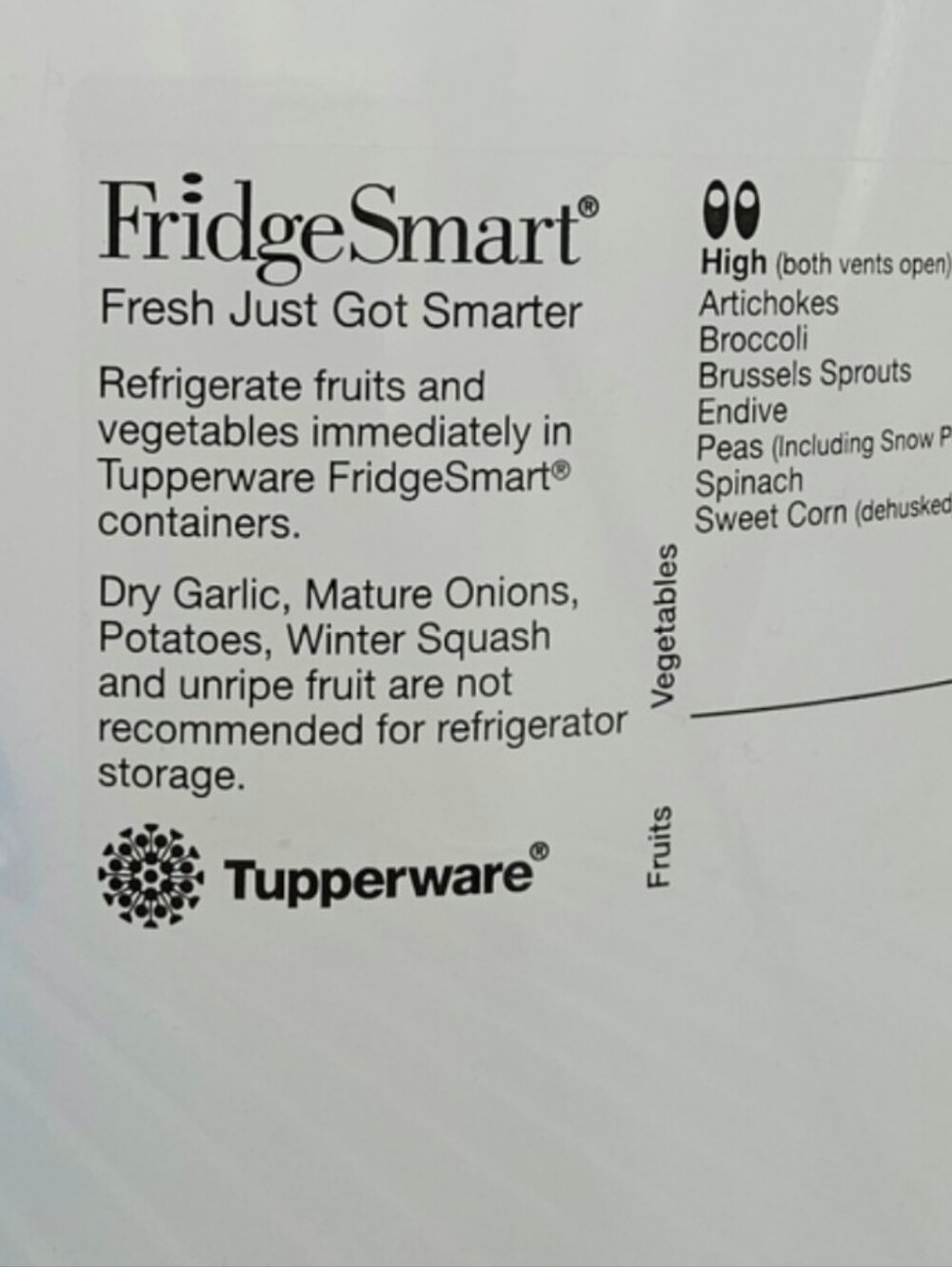 Tupperware FridgeSmart Lettuce Container - Picture 7 of 9